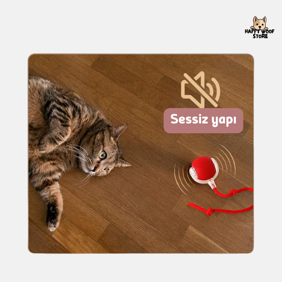 🐾 Hareketle Aktifleşen, Sensörlü Akıllı Kedi & Köpek Topu 🎉