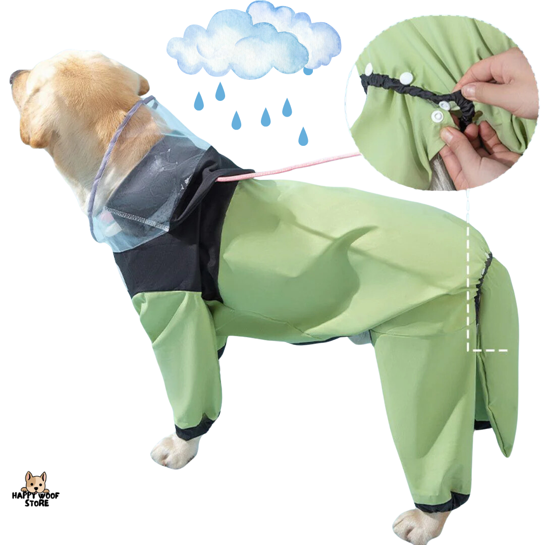 Su Geçirmez Büyük Beden Köpek Yağmurluğu 🌧️🐾