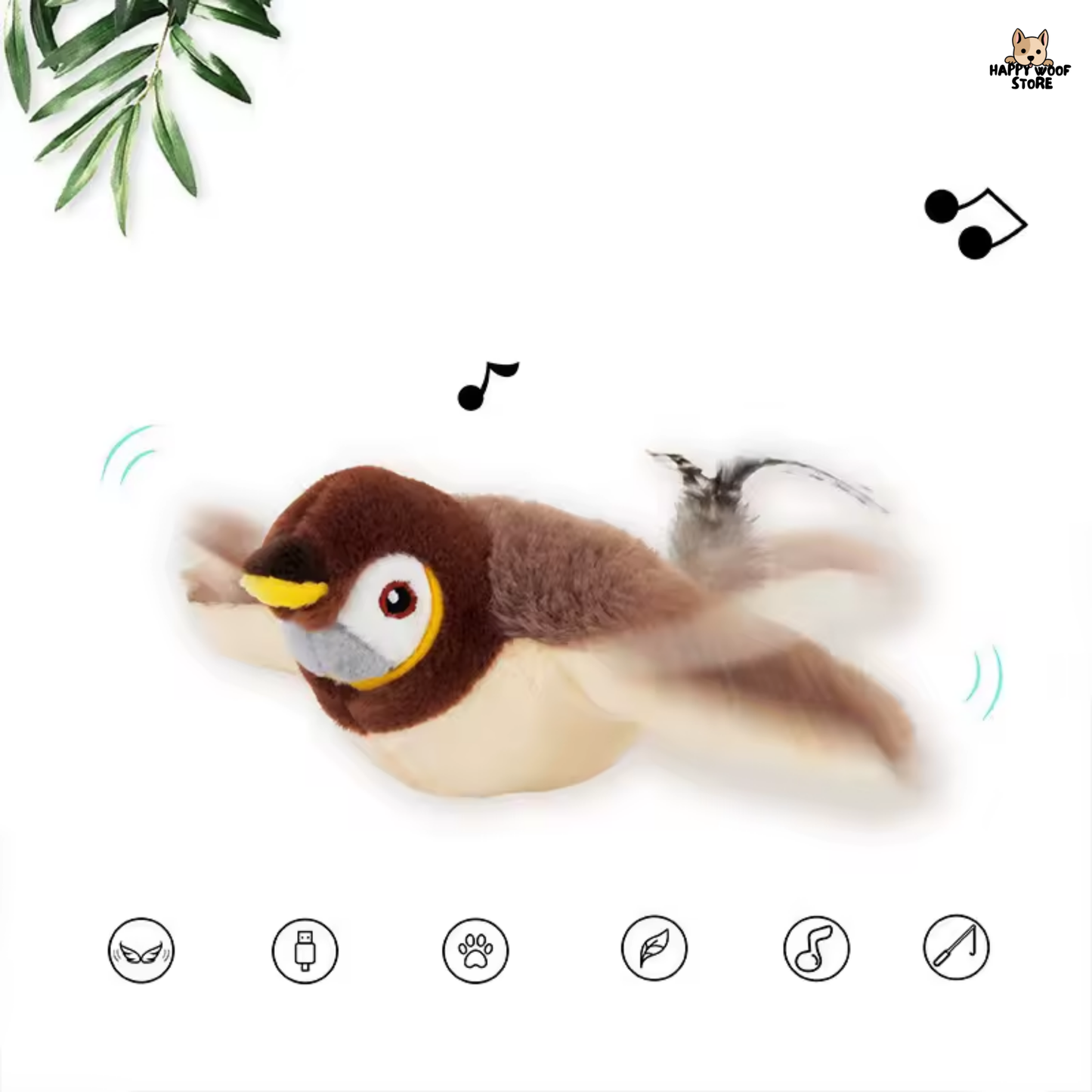 Hareketli ve Sesli Oyuncak Kuş 🐦