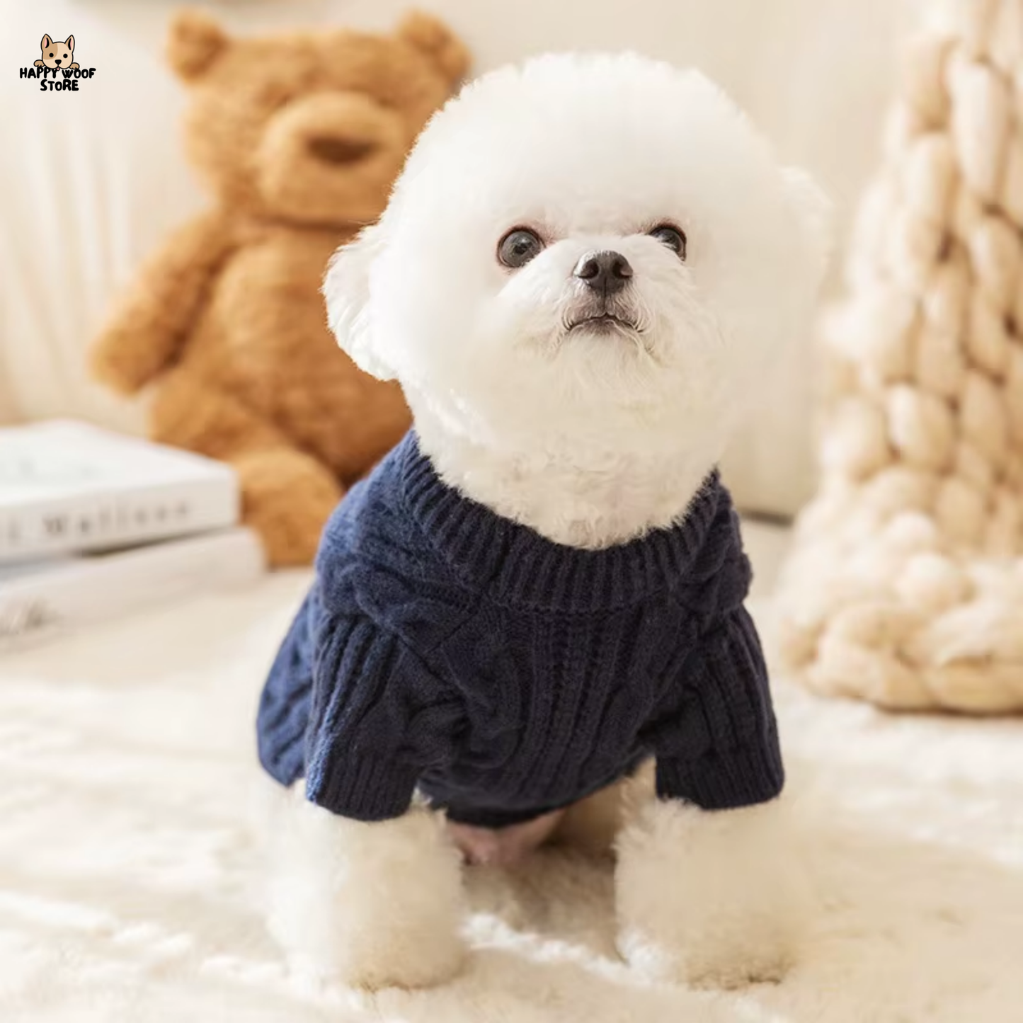 🐾 Örgü Desenli Kazak – Sıcacık Bir Dokunuş! ✨