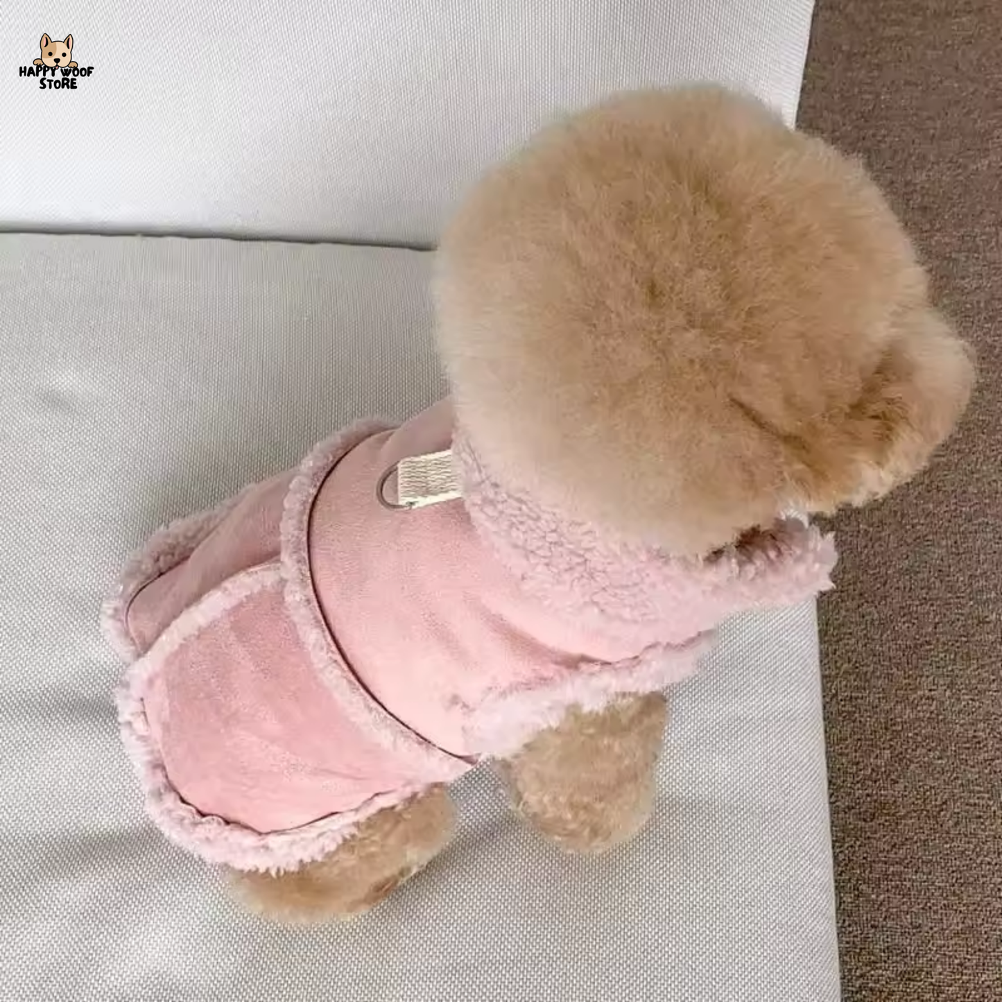 🐾 Süet ve Peluş Evcil Hayvan Montu – Hem Kediler Hem Köpekler İçin! ❄️✨