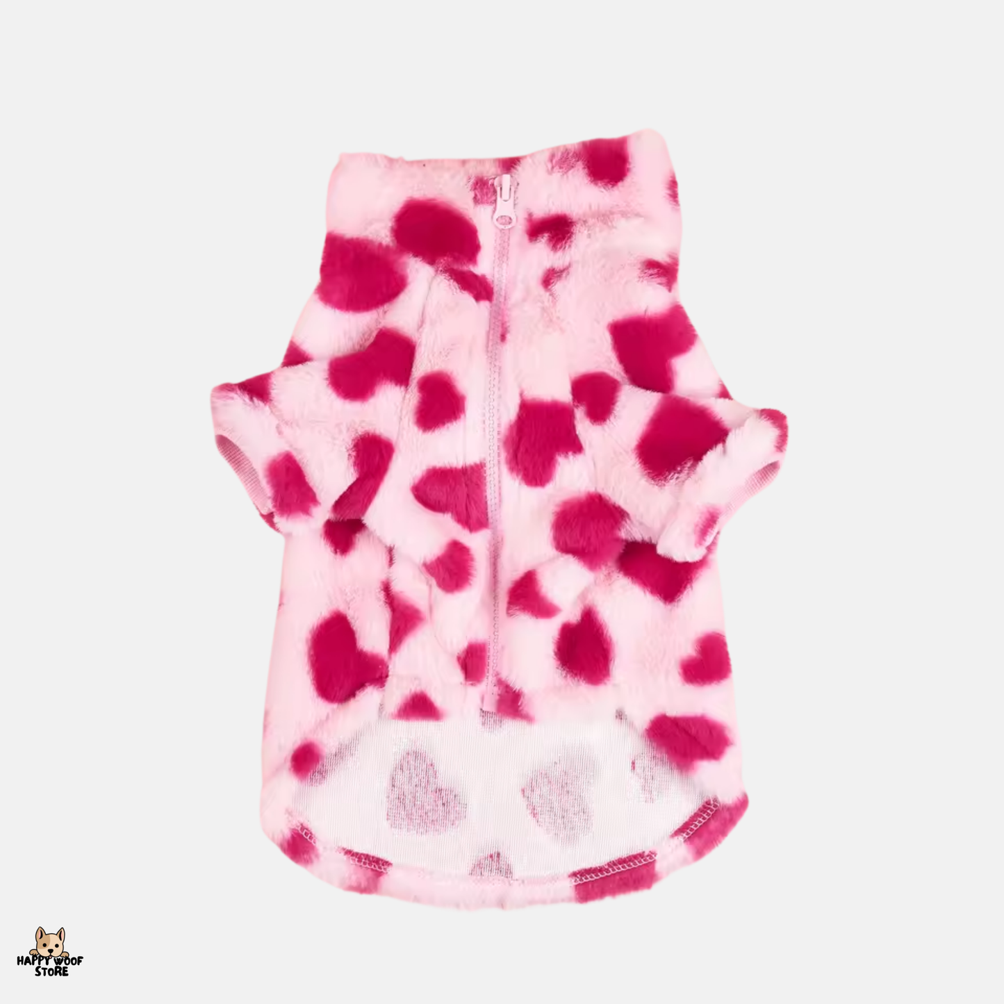 💖 Sevgililer Günü Özel! Kalpli Peluş Hırka 🐾✨