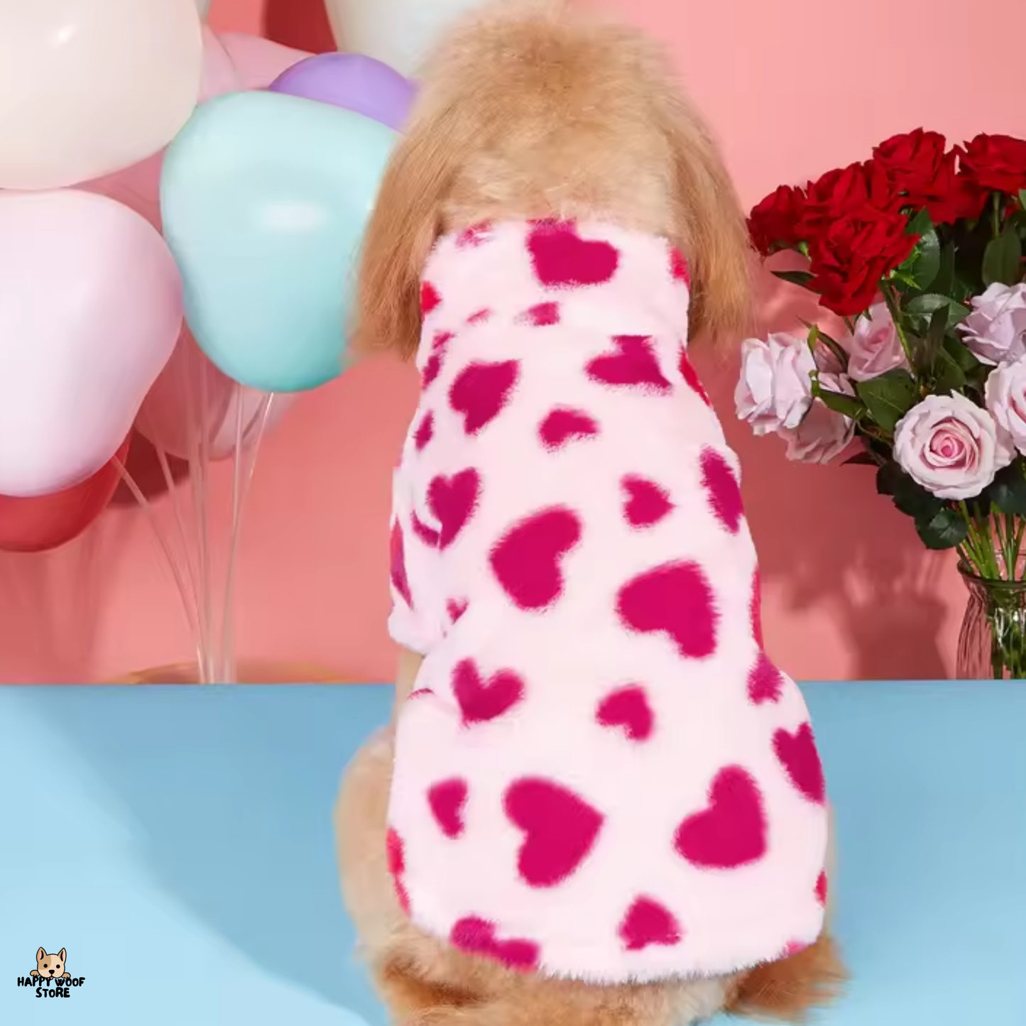 💖 Sevgililer Günü Özel! Kalpli Peluş Hırka 🐾✨