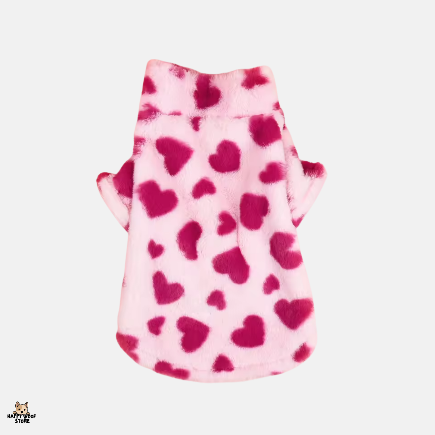 💖 Sevgililer Günü Özel! Kalpli Peluş Hırka 🐾✨