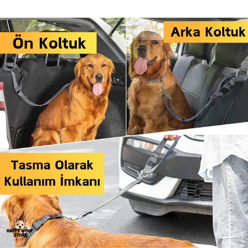 🚗 Araba Koltuk Başına Bağlanan Köpek Güvenlik Kemeri 🌟