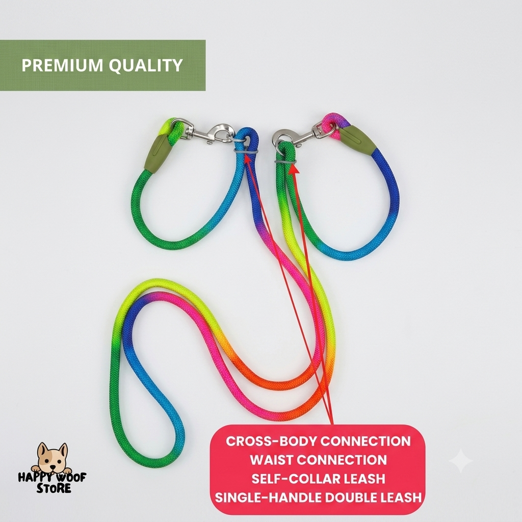 Hands-Free Dog Leash - Comfortable and Safe Walks 🦮😍