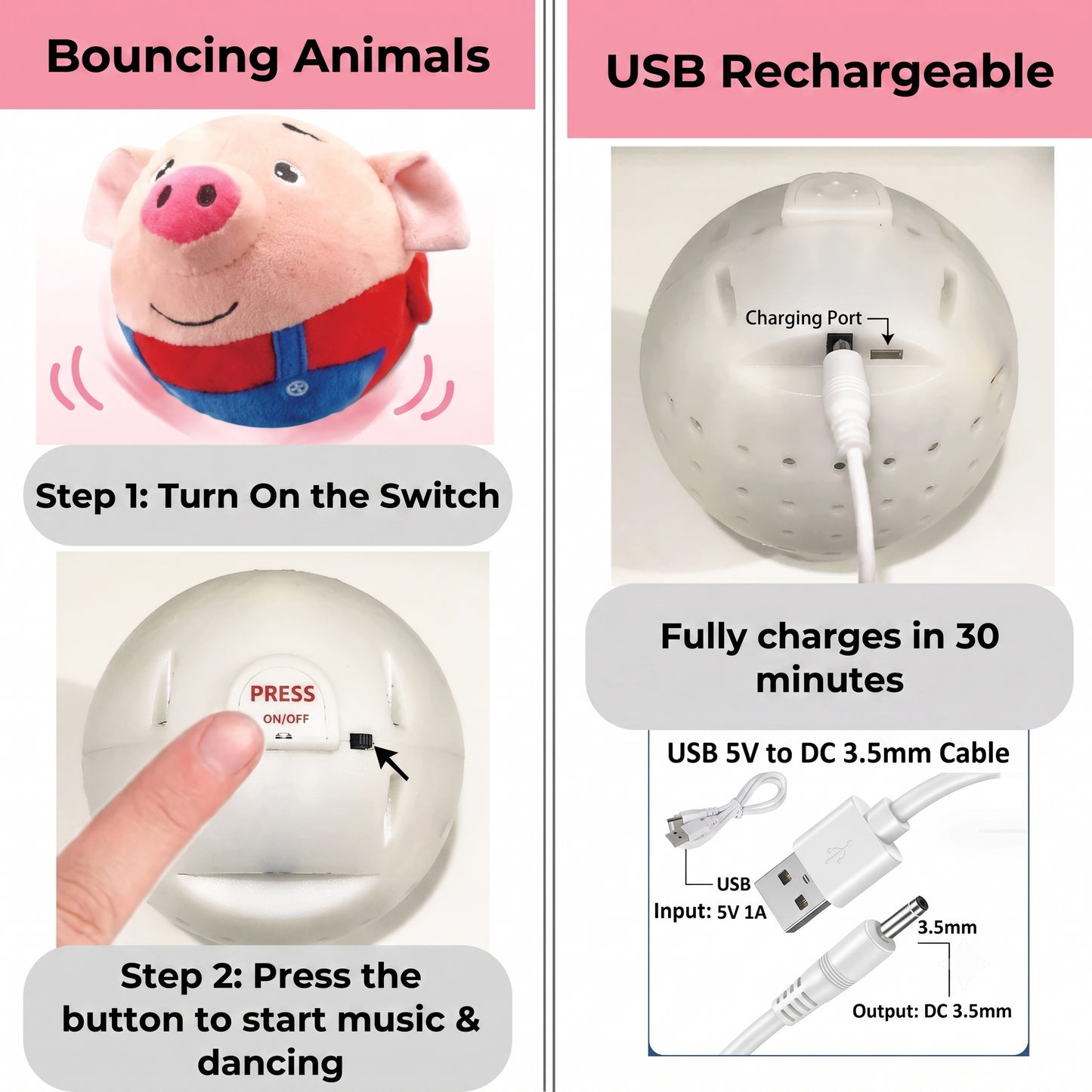 🐹 Bouncy Bouncy Musical & Dancing Animals - A Fun and Interactive Toy 🎶
