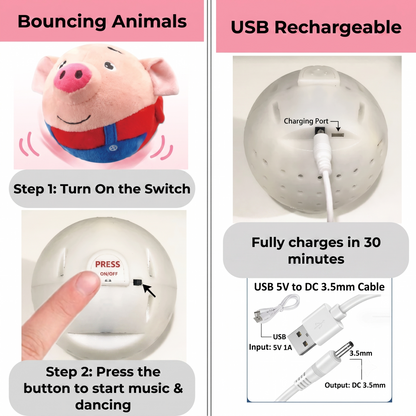 🐹 Bouncy Bouncy Musical & Dancing Animals - A Fun and Interactive Toy 🎶