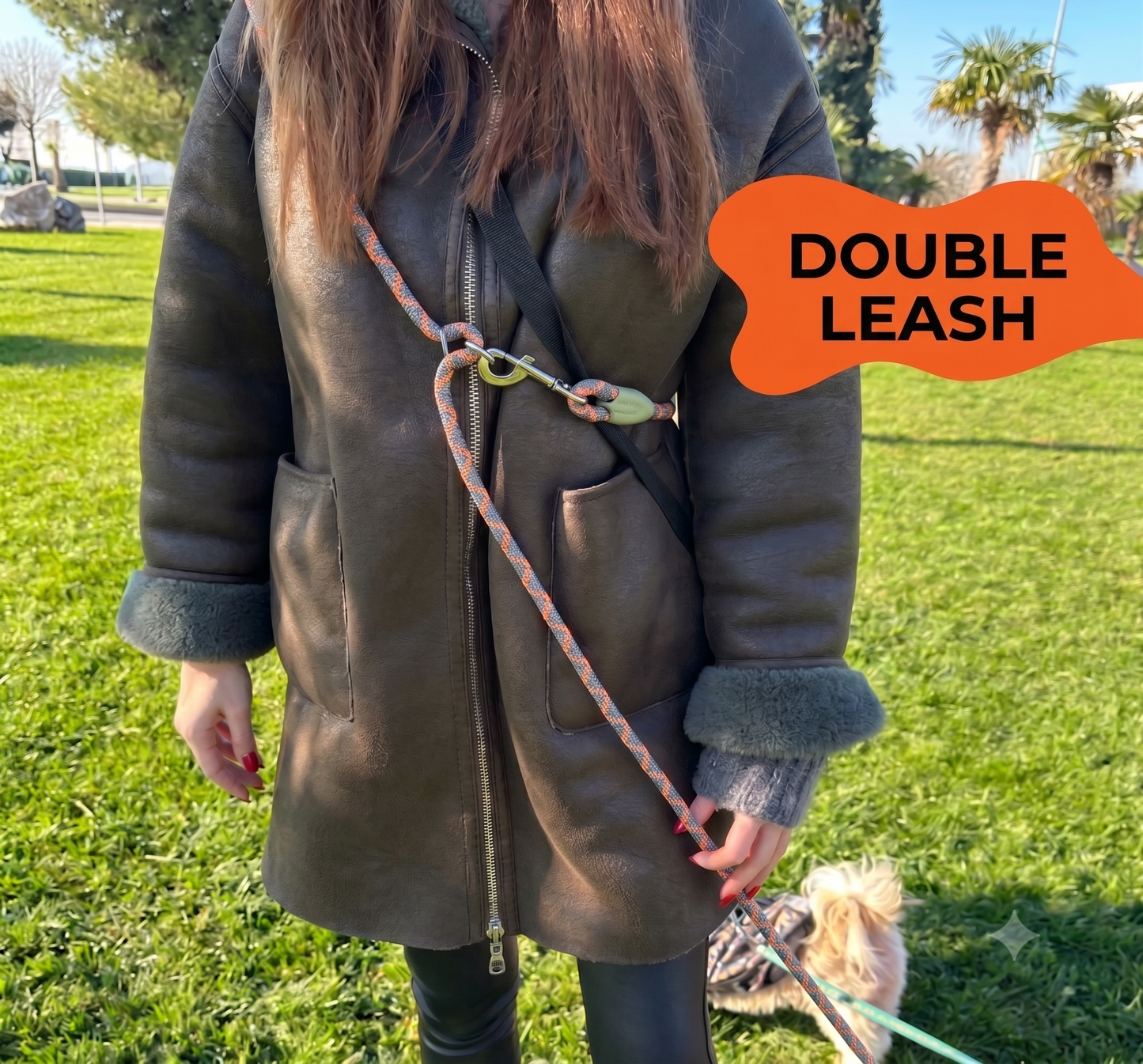 Hands-Free Dog Leash - Comfortable and Safe Walks 🦮😍