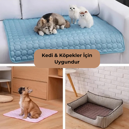 ❄️ Köpek ve Kediler İçin Serinleten Mat - Yaz Sıcaklarına Karşı Pratik Çözüm ☁️