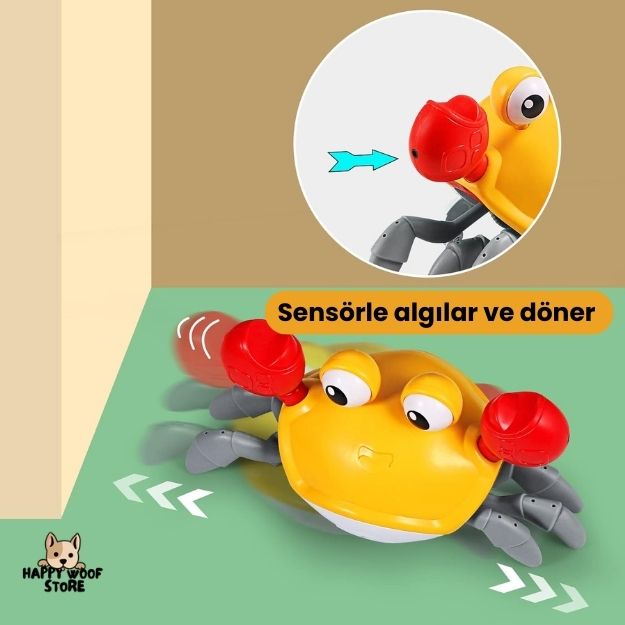 🦀 Yürüyen Yengeç - Eğlenceli ve Etkileşimli Oyuncak 🎉